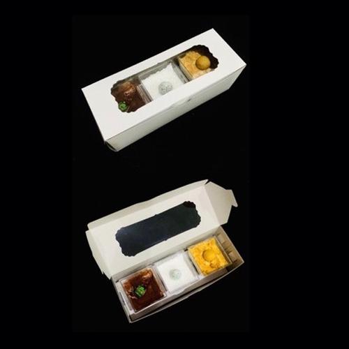 Jual box cupcake isi 3 lubang 6cm kemasan 25x9 pudding bomboloni ...