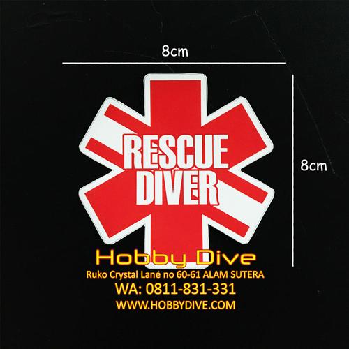 Jual Sticker Rescue Diver Star of Life Accessories Sticker Diving HD