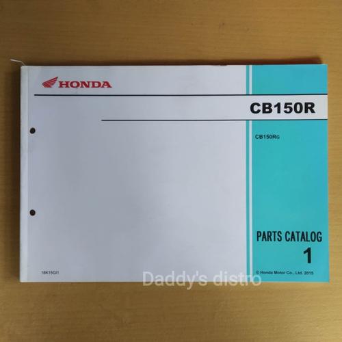 Jual Buku Motor Part List Catalog Katalog 1 Honda CB150R copy Kota