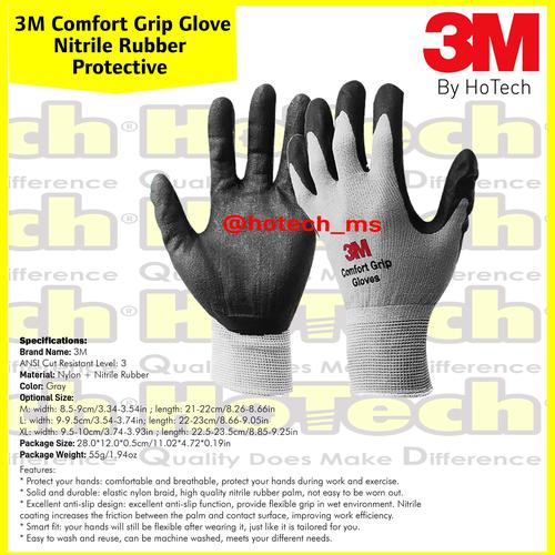 Jual 3M Comfort Grip Gloves Sarung Tangan Safety Comfort Brand