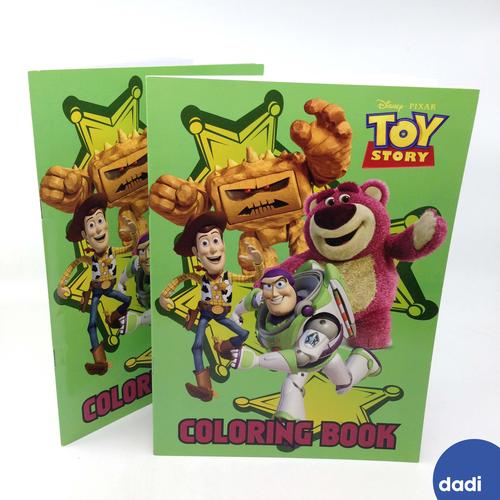 Promo Toy Story Green Coloring Book Large Buku Mewarnai anak - Dadi