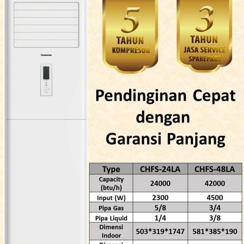 Jual AC FLOOR STANDING CHANGHONG 5PK 5 