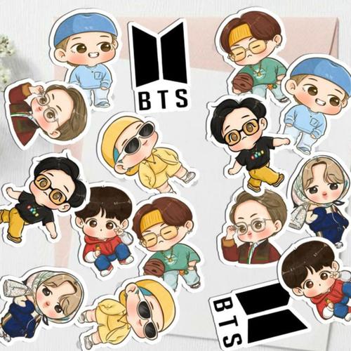 Jual Sticker Pack BTS Chibi / Sticker BTS / Stiker BTS Aesthetic ...