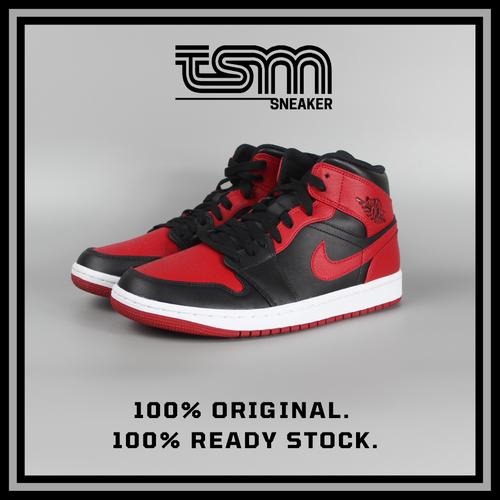 Jual Air Jordan 1 Mid Bred Banned 100 