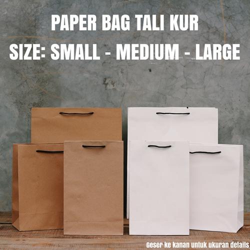 Gambar PAPER BAG POLOS SIZE L - Cokelat, S dari Serbiserbaserbaserbi undefined Tokopedia