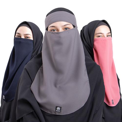 Gambar Bajuyuli Cadar Niqab Polos Murah - BANDANA, Hitam dari Bajuyuli Kota Cimahi Tokopedia