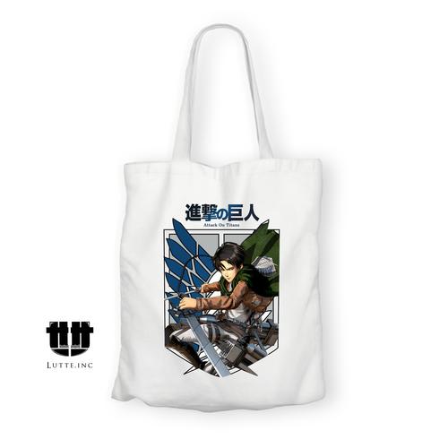 Jual Totebag Kanvas Anime Premium Attack On Titan 30cmx40cm - LEVI ...