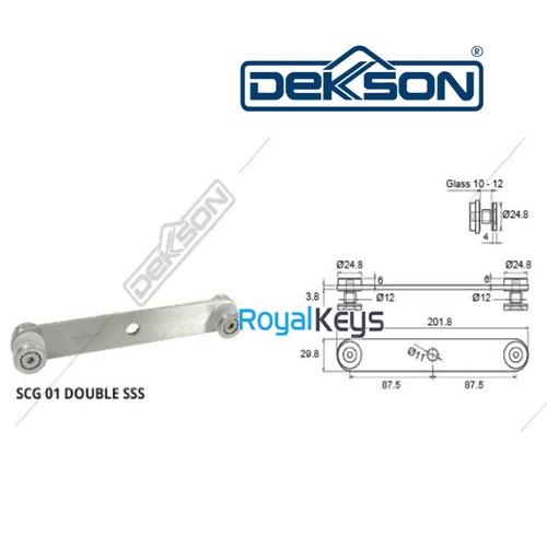 Jual Plat Railing Tangga Glass Holder Dekkson Dekson SCG 01 Double SUS ...