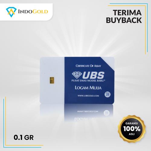 Gambar Emas UBS 0.1 Gram Logam Mulia,Garansi Uang Kembali Include Sertifikat dari IndoGold Kota Tangerang Tokopedia