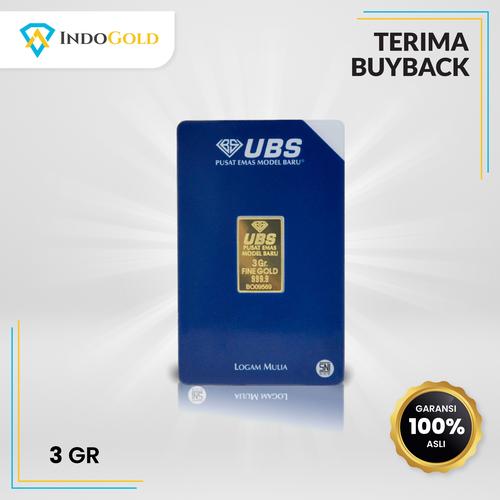 Gambar Emas UBS 3 Gram Logam Mulia,Garansi Uang Kembali Include Sertifikat dari IndoGold Kota Tangerang Tokopedia