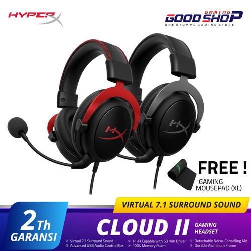 Jual HyperX Cloud 2 Black Red Gaming Headset - Jakarta Pusat -  GOODGAMINGM2M | Tokopedia