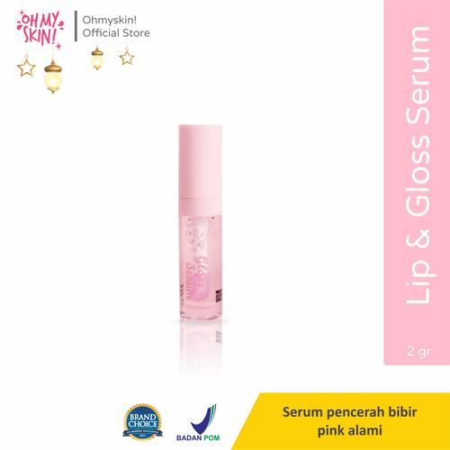 Gambar Lip & Gloss Hydrating Serum Ohmyskin! serum pencerah bibir pink alami - 2 gr dari Ohmyskin Official Kab. Pati Tokopedia