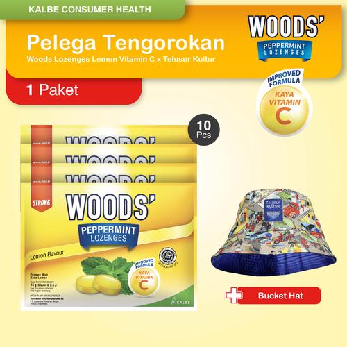 Gambar Woods Lozenges Lemon Vitamin C 10 Pcs X Telusur Kultur dari Kalbe Consumer Health Kota Tangerang Selatan Tokopedia