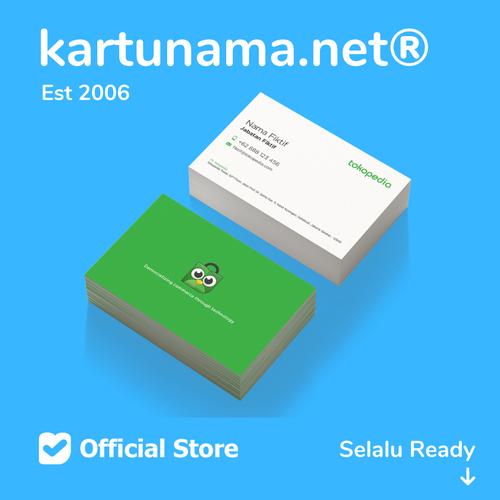 Gambar Kartu Nama Versi Ekonomis - Cetak 1 Sisi dari Kartu Nama Indonesia Jakarta Selatan Tokopedia