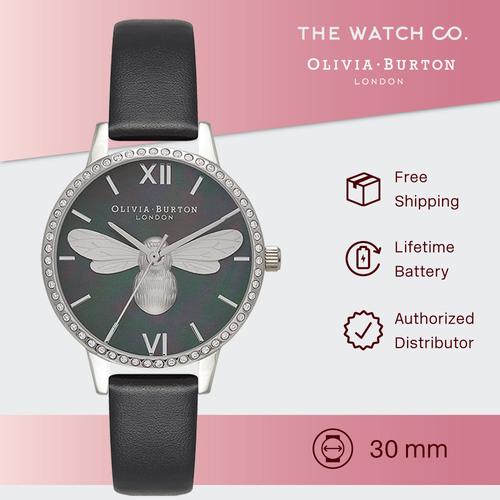 Gambar Lucky Bee Midi Sparkle, Mother of Pearl Black Dial and Silver OB16BB13 dari The Watch Co. Jakarta Barat Tokopedia