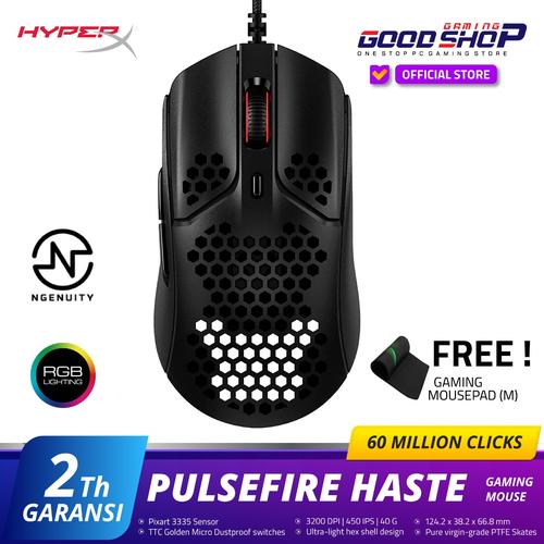 Promo HyperX Pulsefire Haste Gaming Mouse Black Red Cicil 0 3x