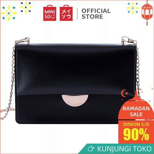 Gambar MINISO Tas Selempang Wanita Sling Bag Shoulder Crossbody Rantai Elegan - Blue dari Miniso Indonesia Tokopedia