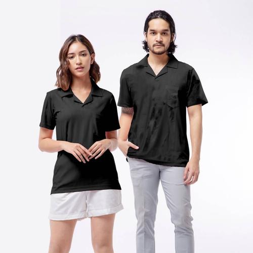 Gambar GWOLFGANG Unisex Basic Bowling Shirt New Era - Black - XXS dari GWOLF Jakarta Selatan Tokopedia