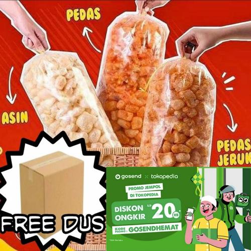 Gambar KERUPUK KULIT DOROKDOK ENAK KEMASAN 500 GR - Pedas dari Dzara_Snack Kota Bandung Tokopedia