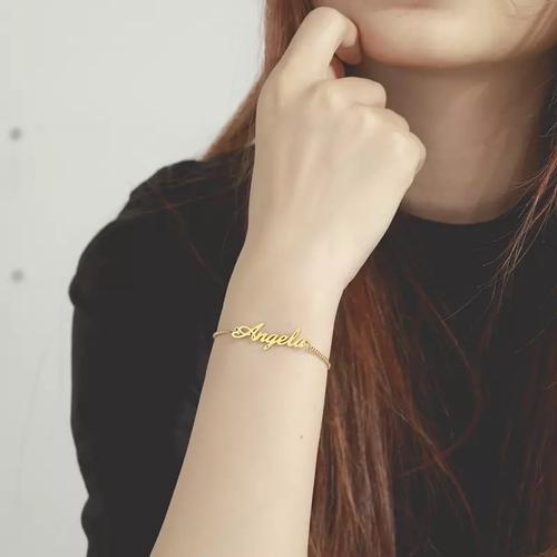 Jual gelang serut titanium custom nama 