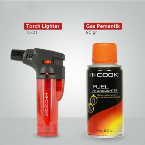 Jual paket hi cook Torch Lighter TL01 plus gas pematik 80gr Kota Depok abhiqu Tokopedia