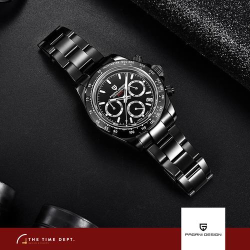 Jual Pagani Design PD-1644 Daytona PVD BLACK Homage SEIKO VK63 Movement -  Hitam - Kab. Badung - The Time Dept | Tokopedia