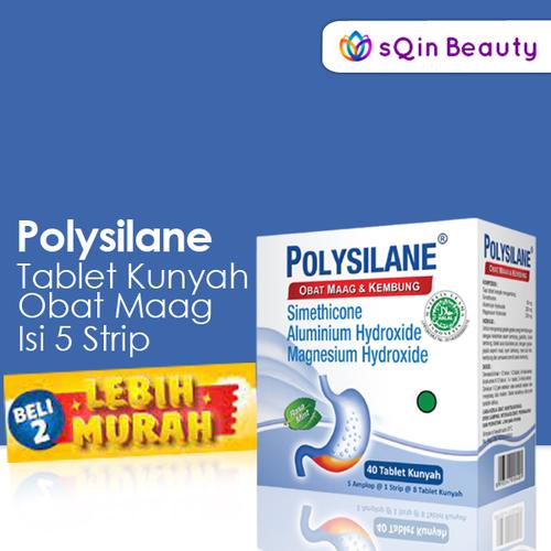Gambar Dapat 5 Strip Polysilane Tab. Kunyah 5 X 8 Tab / Kembung / Sakit Maag dari SQIN Beauty Kab. Tangerang Tokopedia