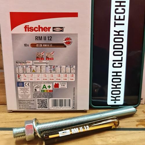 Jual FISCHER RM II 12 M12 CAPSULE CHEMICAL + ANCHOR M12 X 160 GRADE 5.8