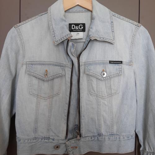 Gabbana Light Blue Crop Denim Jacket XS 
