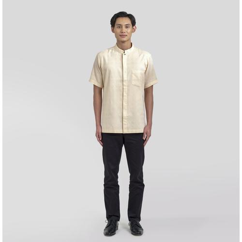 Gambar Akarsana Aksan Kemeja Tenun Warna Corn Husk Lengan Pendek - M dari Akarsana Label Jakarta Selatan Tokopedia