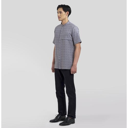 Gambar Akarsana Aksan Kemeja Tenun Warna Fili Grey Lengan Pendek - M dari Akarsana Label Jakarta Selatan Tokopedia