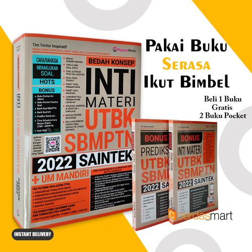 Gambar BEDAH KONSEP INTI MATERI UTBK SBMPTN SAINTEK 2022 + UM MANDIRI dari cerdas media Kota Depok Tokopedia