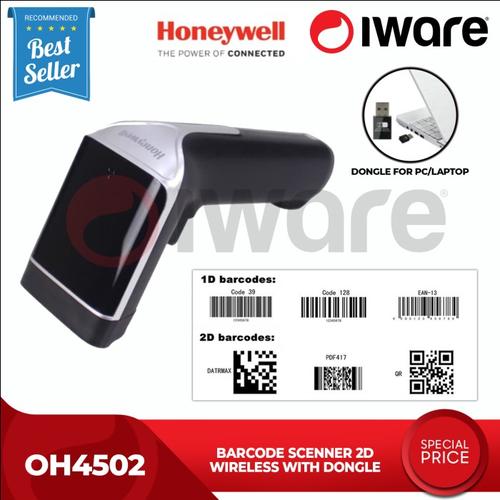 Promo 2D Barcode Scanner Wireless Honeywell OH4502 1D/2D with Dongle