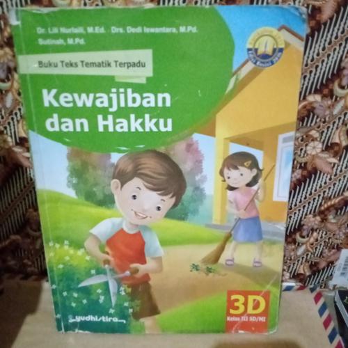 Jual TEKS TEMATIK TERPADU 3D SD MI KELAS III K13 REVISI YUDHISTIRA ...