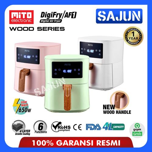 Gambar Air Fryer Mito AF1 Deep Fryer Digital 4 Liter Low Watt DigiFry AF-1 - WOODPUTIH dari Sajun Electronic Jakarta Utara Tokopedia