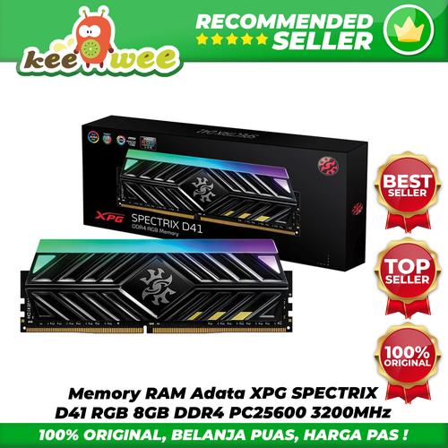 Jual Memory RAM Adata XPG SPECTRIX D41 RGB 8GB DDR4 PC25600