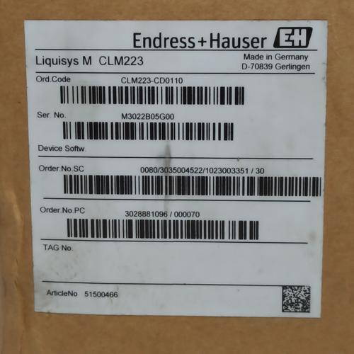 Jual Endress+Hauser liquisys M CLM223-CD0110 conductivity transmitter ...