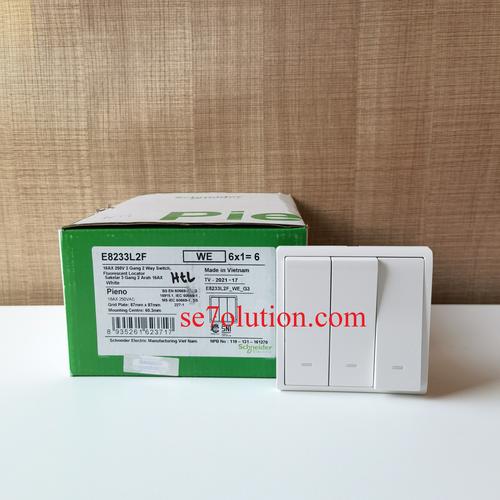 Gambar Schneider Pieno Triple Hotel 3 Gang 2 Way Switch (E8233L2F_WE_G3) dari Se7olution Surabaya Kota Surabaya Tokopedia