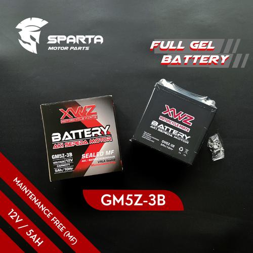 Jual AKI MOTOR FULL GEL GM5Z 3B GT6A SUPRA MEGAPRO JUPITER VEGA SHOGUN