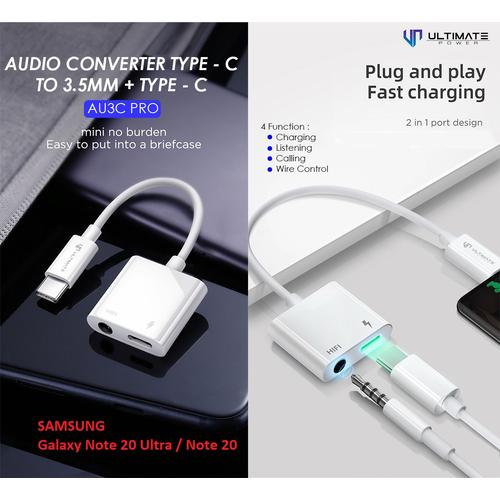 Jual Audio Converter Samsung Note 20 Ultra Type C to C