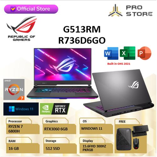Rog Strix とてつもない G17 Ryzen7-4800H/16/512/1650
