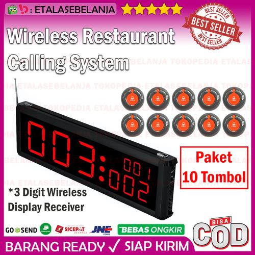 Gambar Restaurant Calling System 10 Button Wireless long range Meeyi Y-128E dari EtalaseBelanja Jakarta Pusat Tokopedia