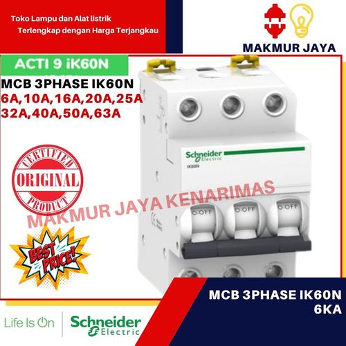 POPP® Automatischer Magnet-Thermoschalter CURVA C – 1P Bis 3P, 6A Bis 63A, Ideal Für Industrielle Anlagen & Elektroinstallation