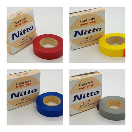 Jual NITTO TAPE PVC Isolasi Listrik Electrical Warna Warni Uk 19MM x 20 Mtr Kuning Kota