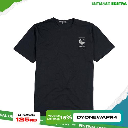 Gambar Dailyoutfits Limitted Kaos The Moon Black Unisex Premium Quality - S dari Daily Outfits DYO Kota Tangerang Tokopedia