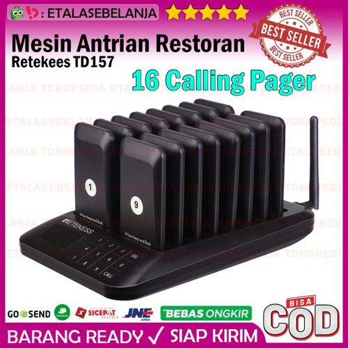 Gambar Wireless Calling System Mesin Antrian Cafe Restoran Termurah Terlaris - 10 PAGER, Hitam dari EtalaseBelanja Jakarta Pusat Tokopedia