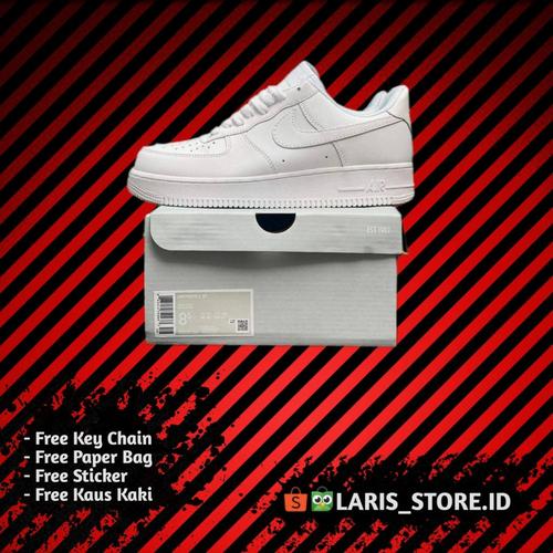 Jual [ 100% ORIGINAL MATERIAL ] Nike Air Force 1 All White BNIB 100% -  WHITE, 38 - Jakarta Selatan - Laris_store.id | Tokopedia