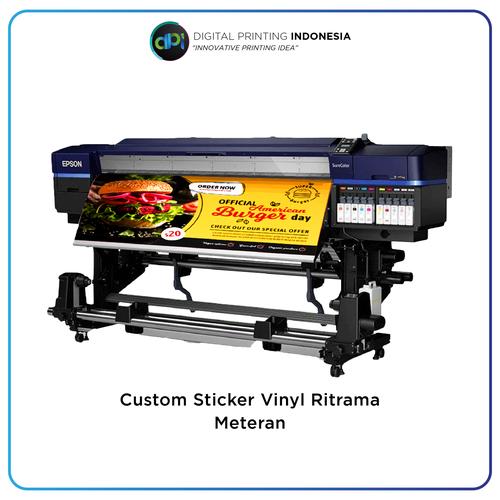 Jual STICKER VINYL METERAN RITRAMA STICKER LABEL PRODUK KEMASAN