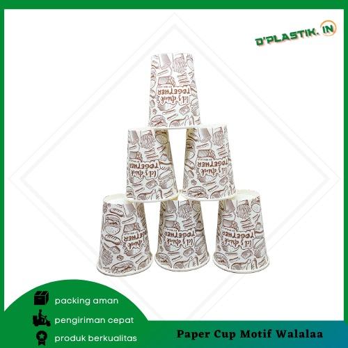 Jual HOT PAPER CUP MOTIF 50PCS GELAS KERTAS MINUMAN PANAS CUP KOPI 1X ...