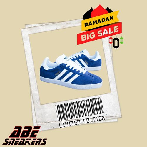 Jual Sepatu Adidas Gazelle Navy white 